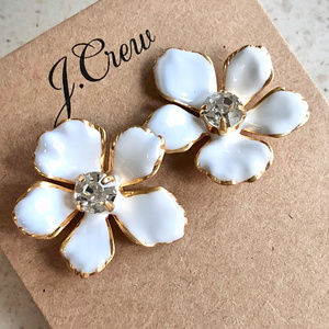 🎉HOST PICK! NWT J.Crew Enamel Pansy Post Earrings